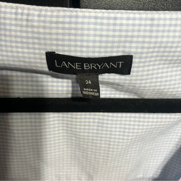 Lane Bryant Long Sleeve Blouse Gingham Wrap - Picture 4 of 5